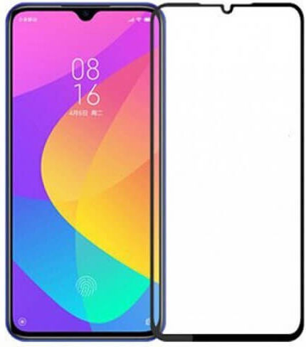 0.3mm Vollkleber Vollflächig gehärtetes Glas Schwarz (Mi 9 Lite)