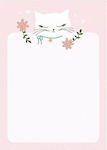 PartyDeco Notebook 40 Sheets White