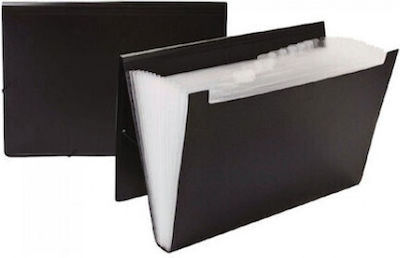 Madrid Papel Clipboard Accordion for Paper A4 Black 1pcs