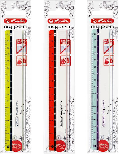 Herlitz Геометричен инструмент Пластмасов 17см (Различни цветове)