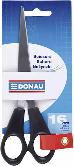 Donau Schere 16cm mit Metallisch Klinge Schwarz 1Stück