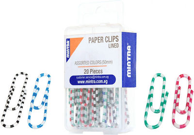 Set of 20pcs Paper Clips Mintra 50mm