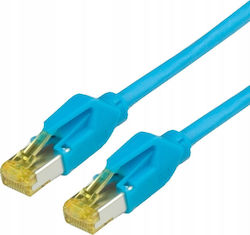 Draka 21.05.9504 S/FTP Cat.6a Καλώδιο Ethernet 0.5m Μπλε