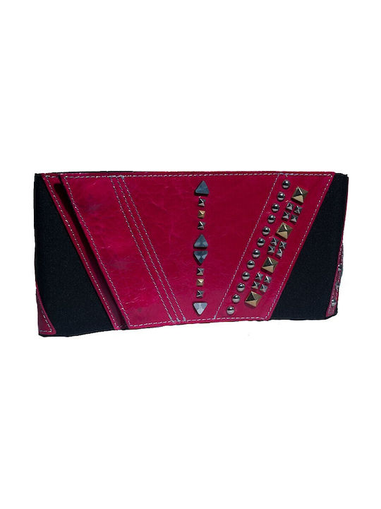 Wide Leather Women's Belt Red