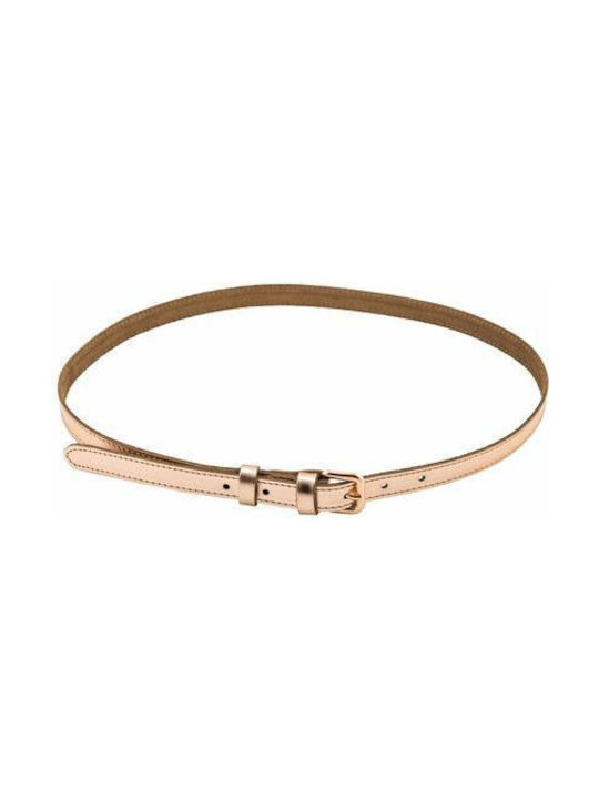 Leather Women's Belt Gold