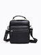 Piele Geantă pentru bărbați De umăr / tip crossbody Neagră