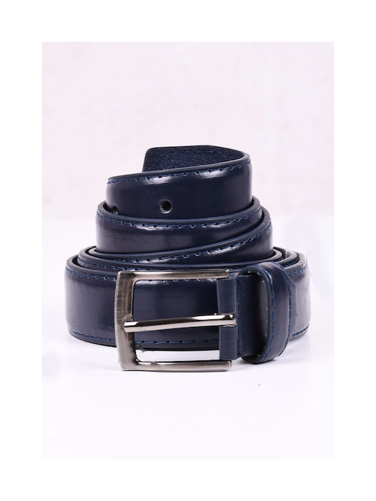 Men's Artificial Leather Belt Blue