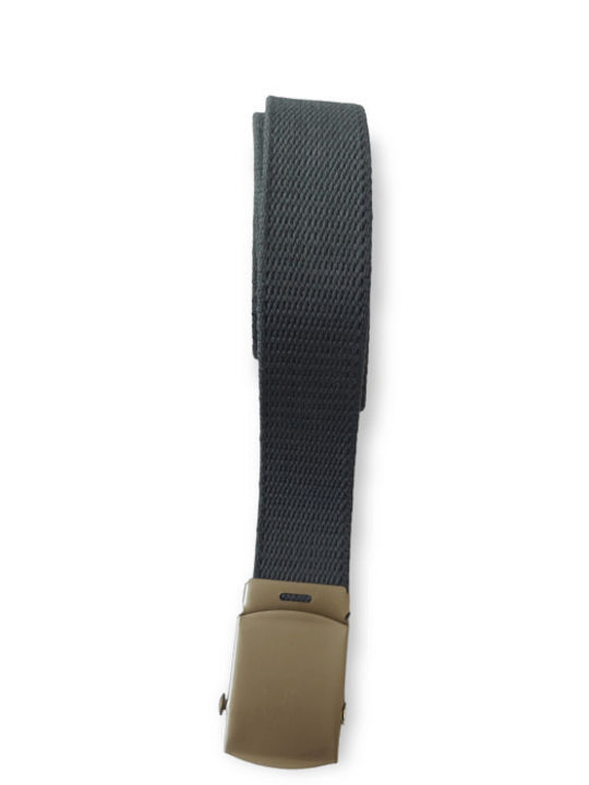 Men's Belt Fabric Webbing Belt Gray