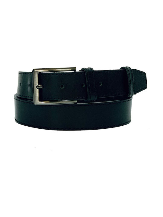 Women Weakness Men's Leather Belt Black