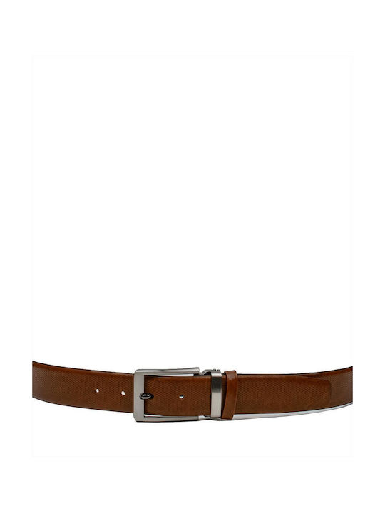 Charles Frank Men's Leather Belt Tabac Brown