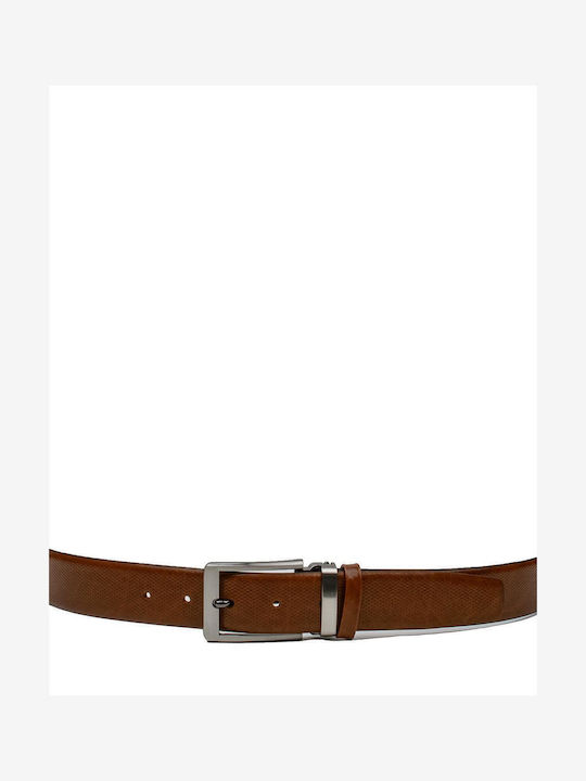 Men's Belt Leather Tabac Brown