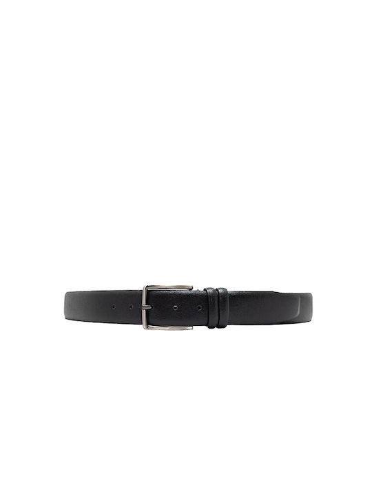 Men's Leather Belt Black