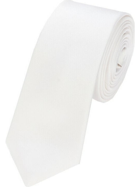 Epic Ties Silk Men's Tie Monochrome White