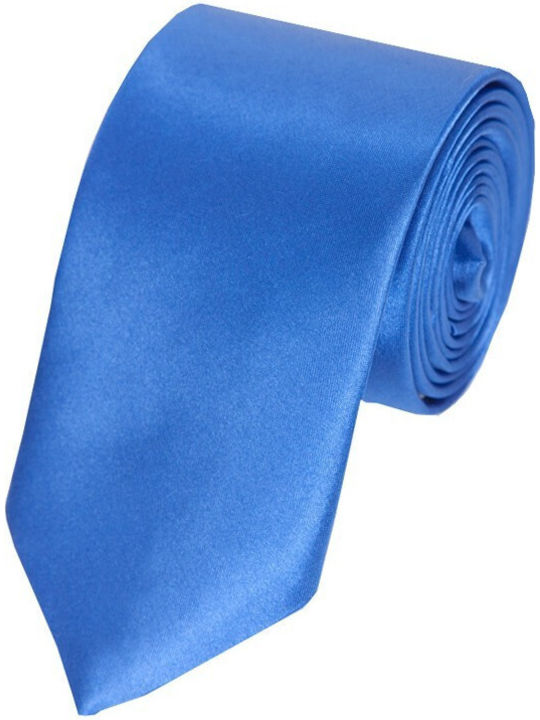 Epic Ties Ανδρική Γραβάτα Μεταξωτή Μονόχρωμη σε Μπλε Χρώμα