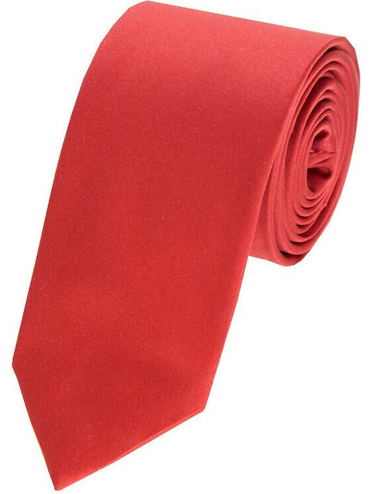 Epic Ties Ανδρική Γραβάτα Μονόχρωμη σε Κόκκινο Χρώμα