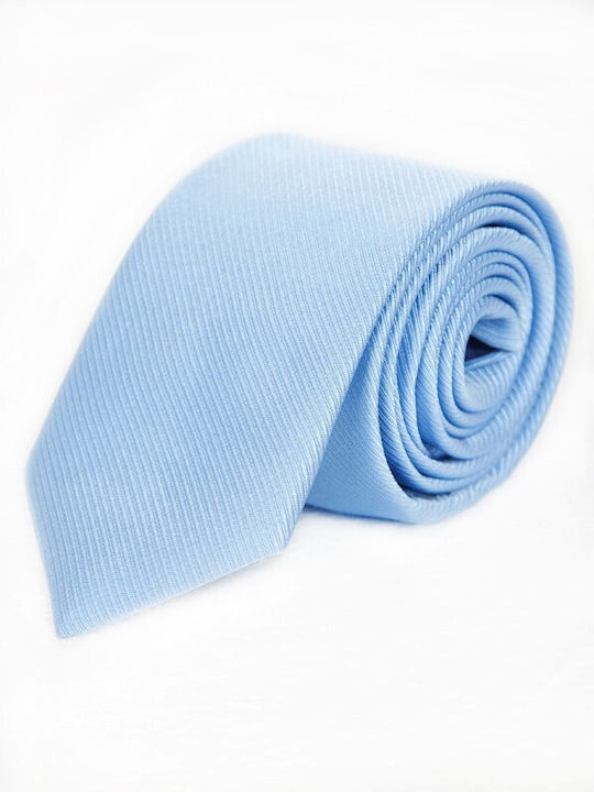Epic Ties Synthetic Men's Tie Monochrome Light Blue