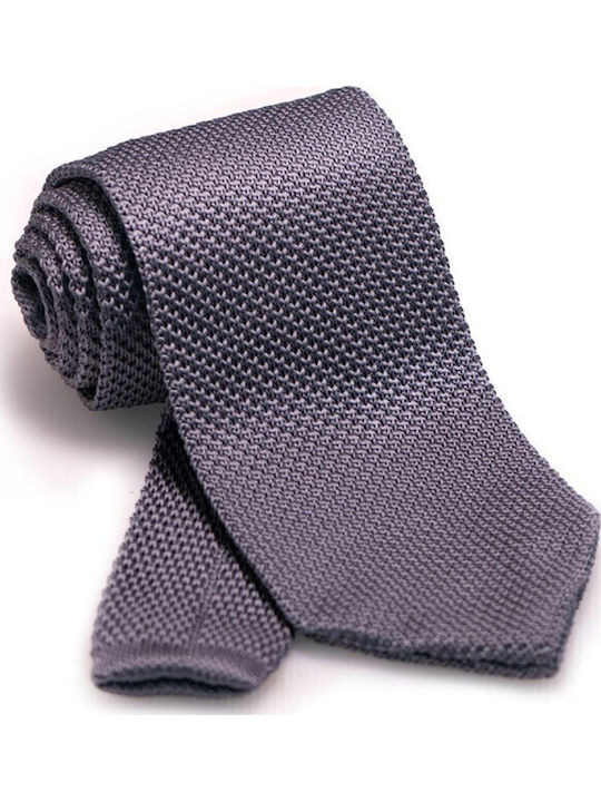 Epic Ties Men's Tie Knitted Monochrome in Gray Color