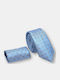 Canadian Country Herren Krawatten Set Monochrom in Hellblau Farbe