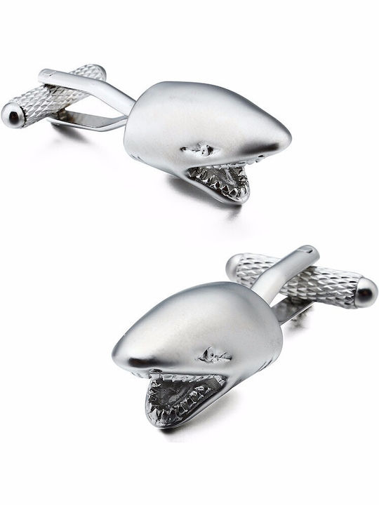 Metallic Cufflinks Silver