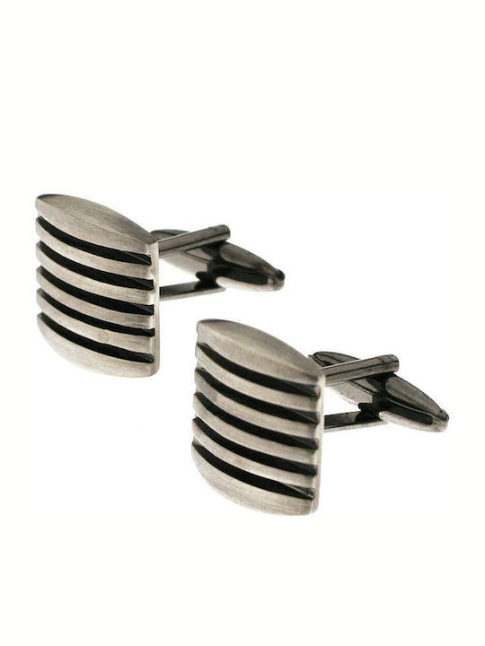 Cufflinks of Steel Silver