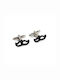 Moustaches Cufflinks of Steel Black