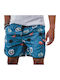 Men's Swimwear Shorts Turquoise with Patterns