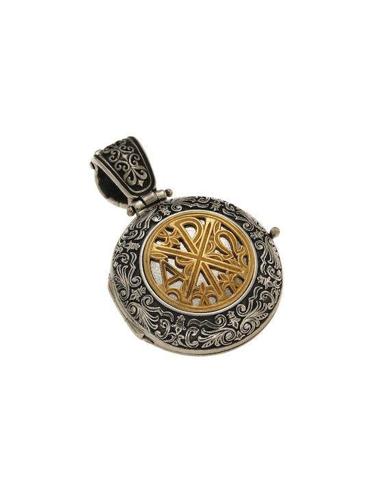 Necklace Byzantine Amulet from Gold Plated Silver