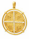 Goldjewels Charm Talisman Constantin Cu Pietre Din Aur 9 Carate Cu Zircon