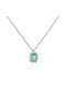 Necklace from White Gold 18k