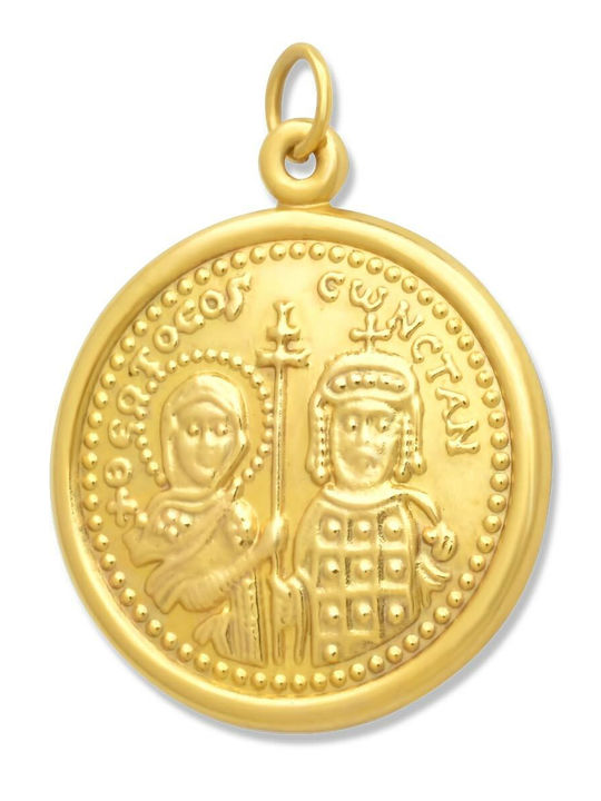 Goldjewels Charm Φυλαχτό Κωνσταντινάτο από Χρυσό 9Κ