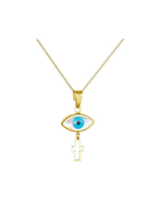 Necklace Eye from Gold 14K