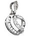 Kosmima1 Halskette mit Design Herz aus Silber mit Zirkon