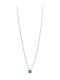 Prince Silvero Riviera Halskette aus Silber mit Zirkon Blauer