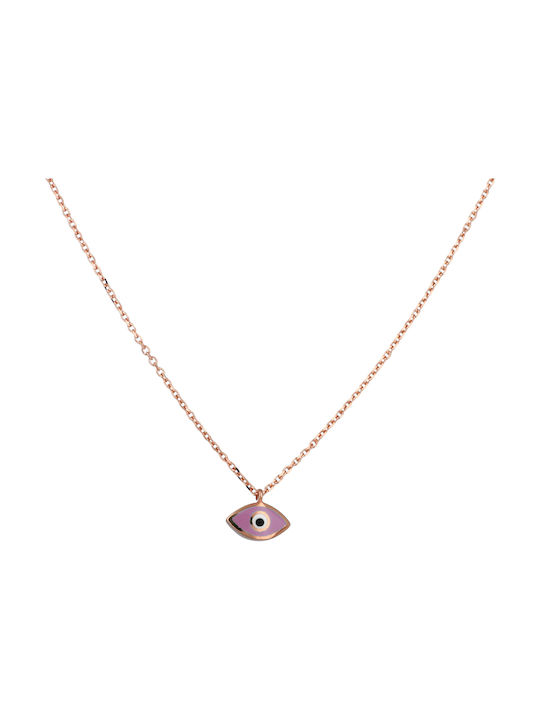 Halskette Auge aus Gold 14K