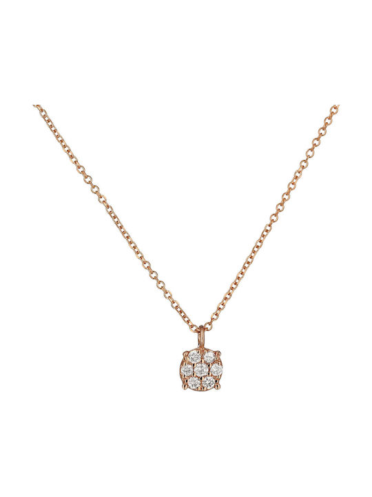 Necklace from Gold 18k with Diamond