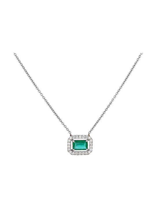 Necklace from White Gold 18k