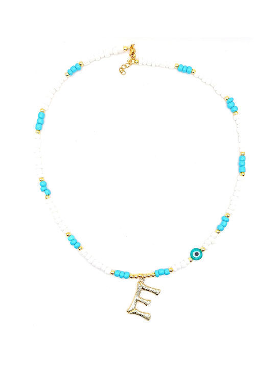 Halskette Monogramm mit Perlen