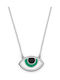 Verorama Verorama Halskette Mit Auge Aus Silber Grüne