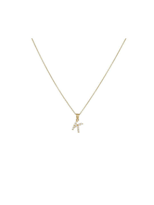 Necklace Monogram from Gold 14K