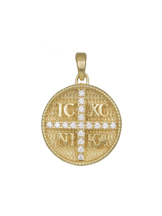 Necklace Constantine Amulet from Gold 14K