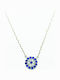 PS Silver PS Silver Halskette mit Auge aus Silber mit blauen Zirkonen
