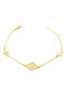 Bracelet Chain made of Gold 9K with Zircon