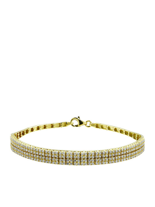 Bracelet Chain made of Gold 14K with Zircon