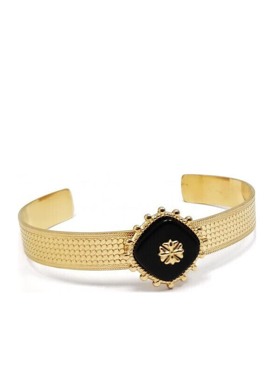 Karma Fashion Damen Armband Handschellen aus Stahl Vergoldet
