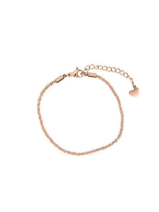 Damen Armband Kette aus Stahl Vergoldet