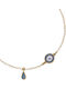 Bracelet Anklet Chain with design Eye made of Silver Gold Plated