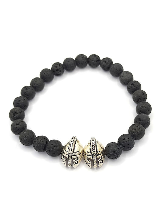 Damen Armband mit Lavasteinen