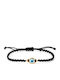 Moero Women's Bracelet Macrame with design Eye made of Cord