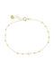 Bracelet Chain made of Gold 14K with Pearls