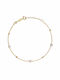 Kritsimis Bracelet Dots made of Gold 14K with Pearls